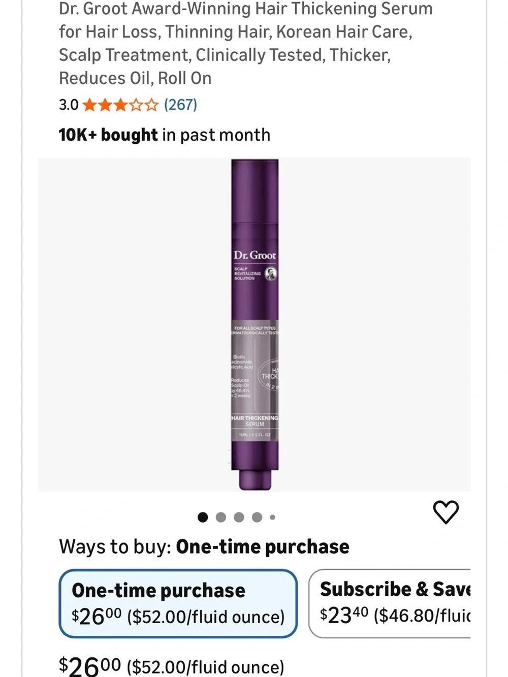 Hair Thickening Serum - Strengthen & Volumize